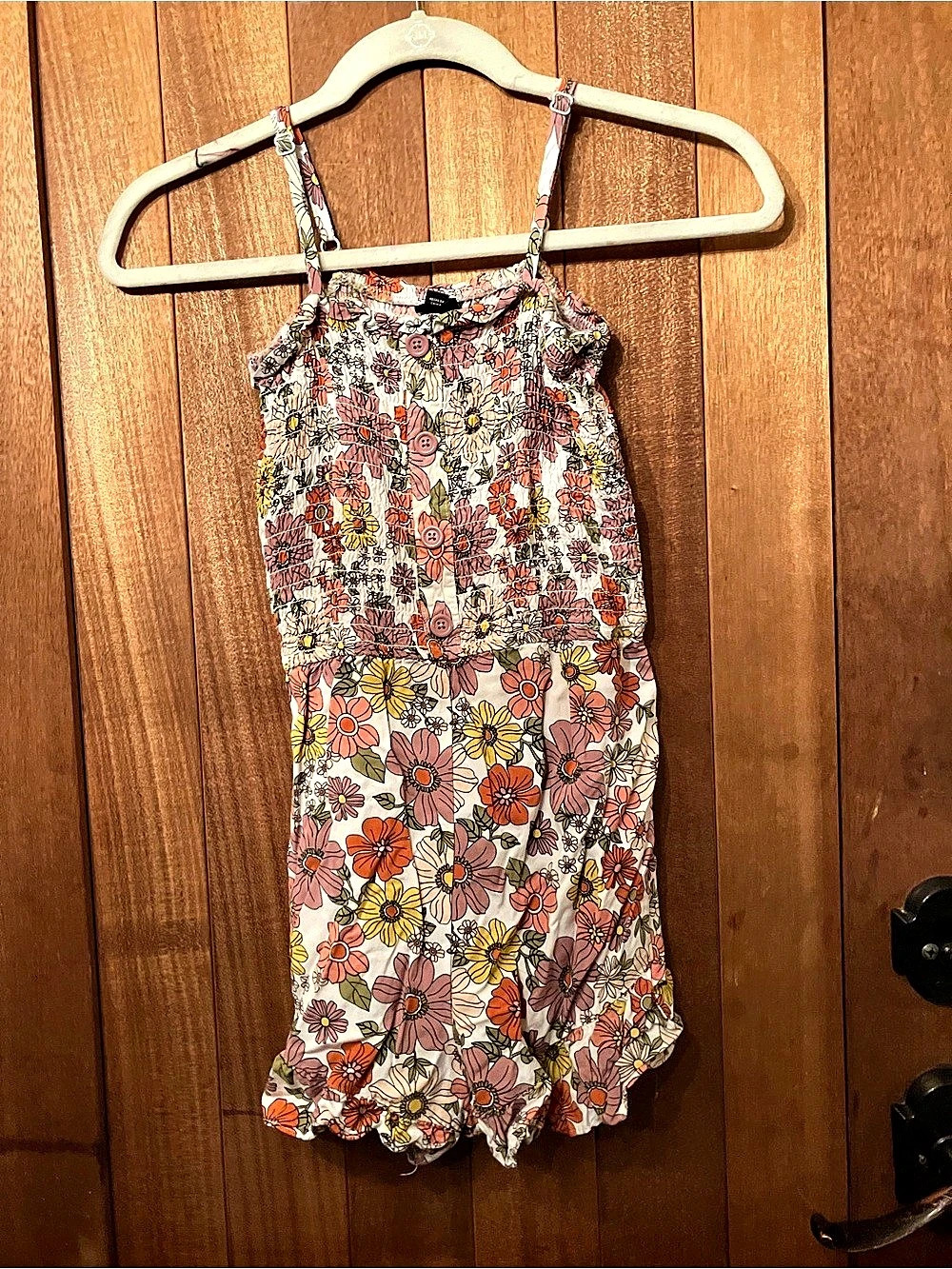 art class Floral Romper Girls Large